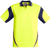 CDZH248 Mens Hi Viz Aztec Polo - Copy Direct